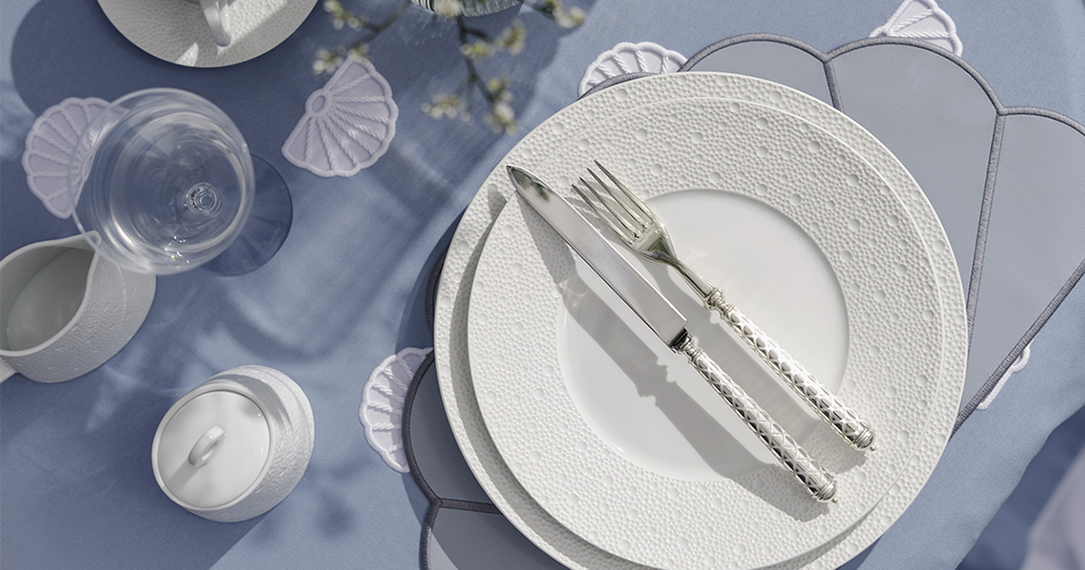 Bernardaud Ecume White — photo by MDMAISON Bernardaud Ecume White — photo by MDMAISON