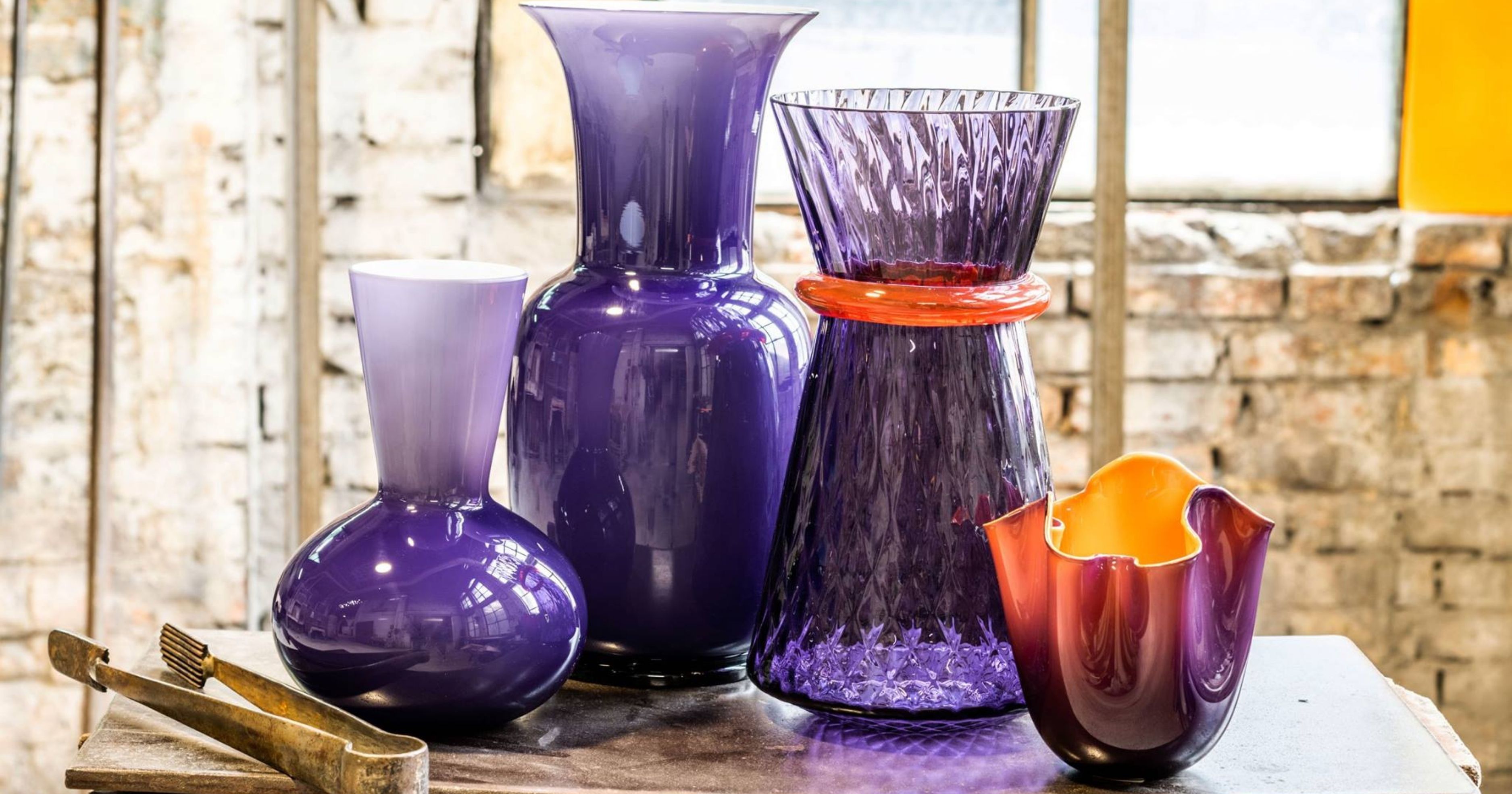 <b><b>Venini</b></b> Idria, Opalino, Tiara and Fazzoletto